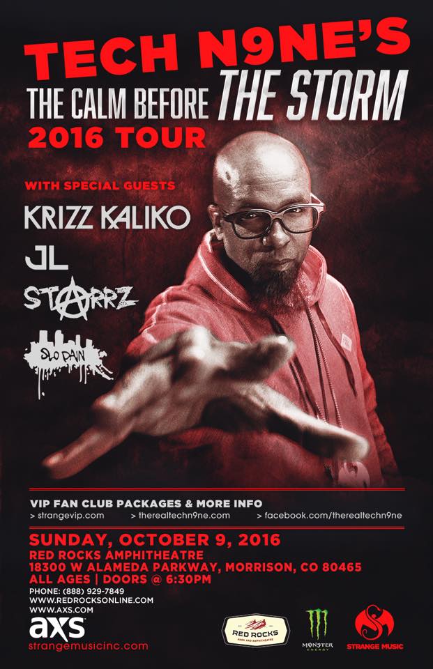 Slo Pain Live with Tech N9ne at The Red Rocks Amphitheater